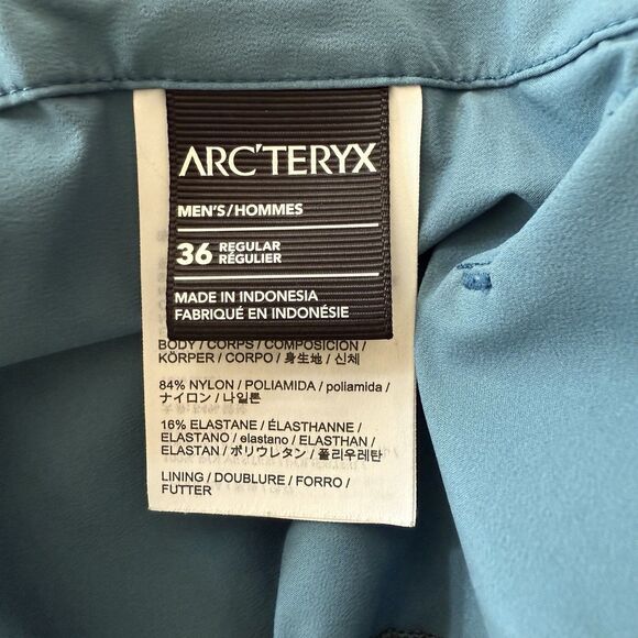 Arcteryx Men’s Gamma Teal Green Blue Lightweight Climbing Pant Size 36 Regular - Picture 9 of 12